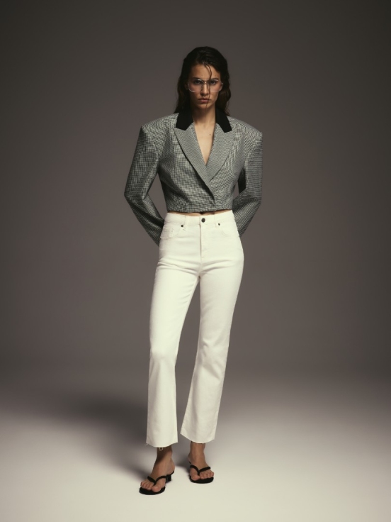 Джинсы GIRLFRIEND WHITE цвет белый