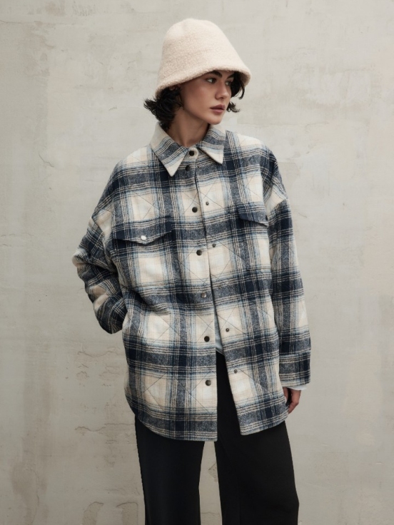 Утепленная рубашка BOY цвет синий