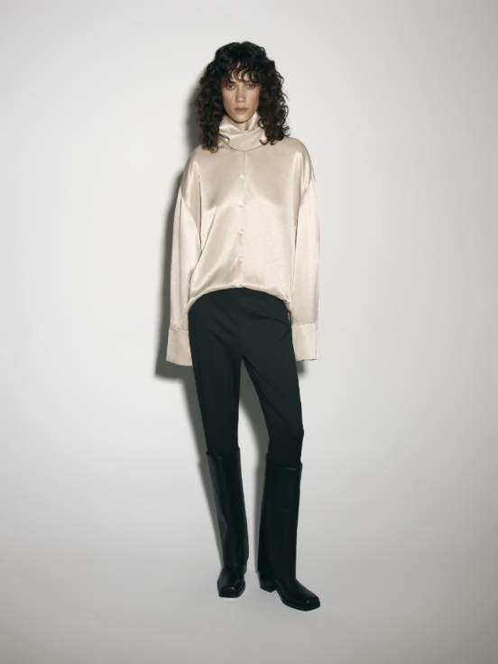 Блуза SILKROAD цвет бежевый