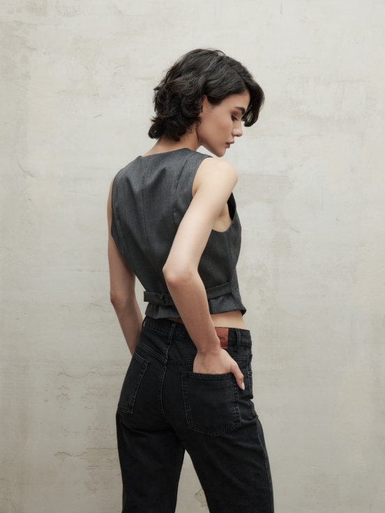 Жилет DADDY цвет серый