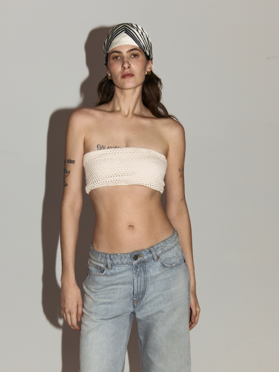 Топ бандо ST.BARTH цвет бежевый