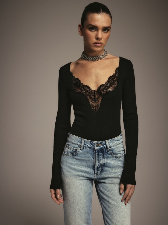 Боди BAROQUE цвет черный