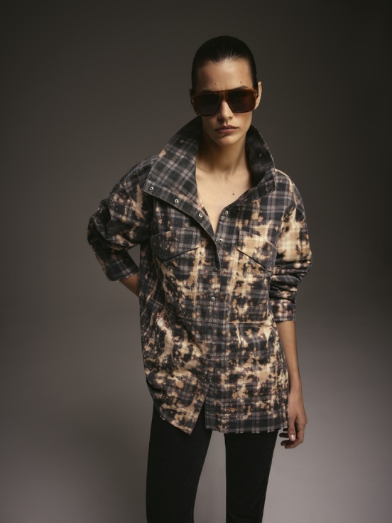 Рубашка BLEACH цвет серый