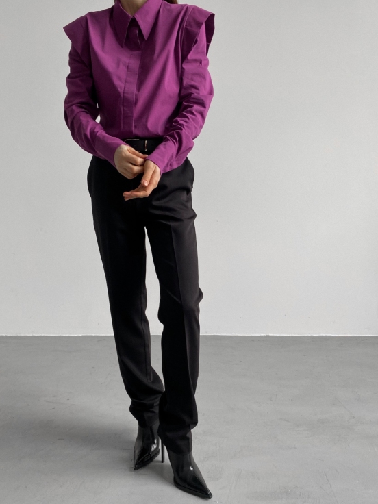 Купить Рубашка с фактурными плечами