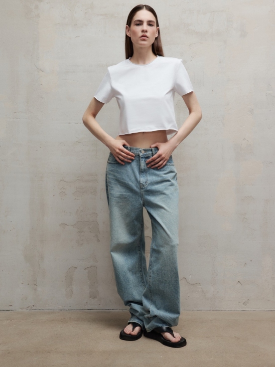 Футболка CUT T-SHIRT цвет белый за 3 100 рублей