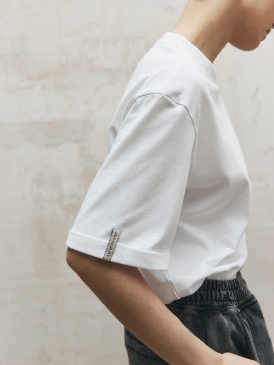 Купить Футболка BASIC T-SHIRT цвет белый за 3 900 рублей