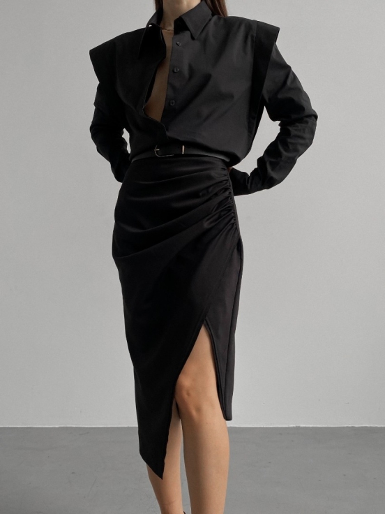 Юбка-карандаш цвет черный