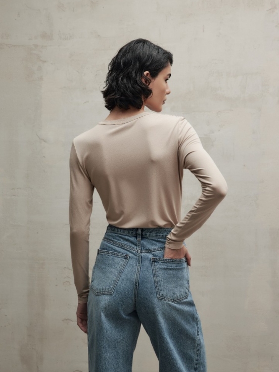 Лонгслив TRINITY LIGHT цвет бежевый