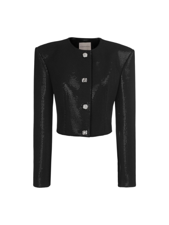 Купить Кроп-жакет NIGHT OUT цвет черный
