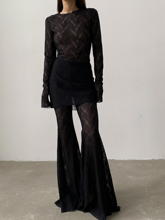 Брюки клеш BIANCA