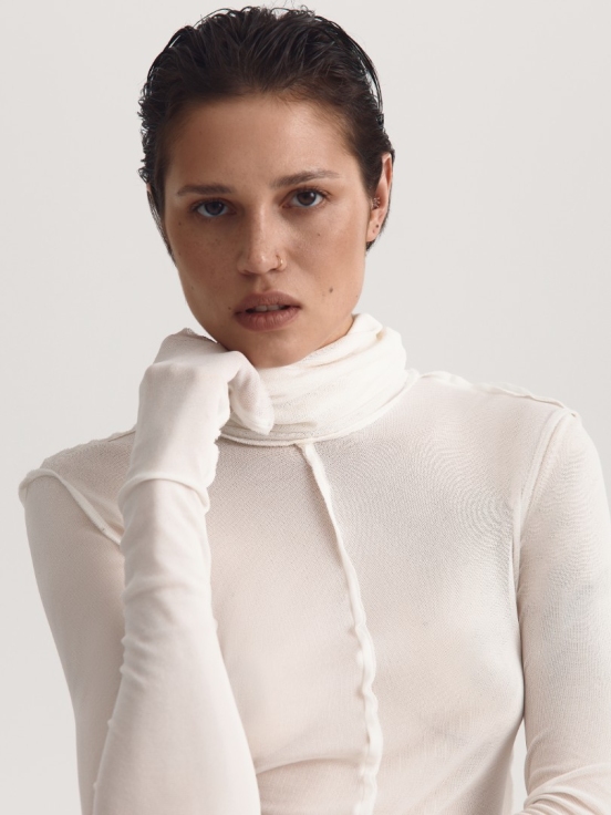 Купить Лонгслив INSIDE OUT цвет белый