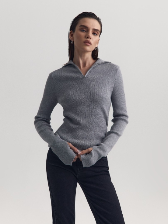 Джемпер BASE LOCK цвет серый