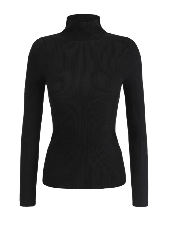 Купить Лонгслив FLUFFY BLACK цвет черный